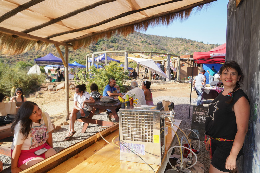 Evento con cerveza Preece en la terraza del Valle de Ocoa